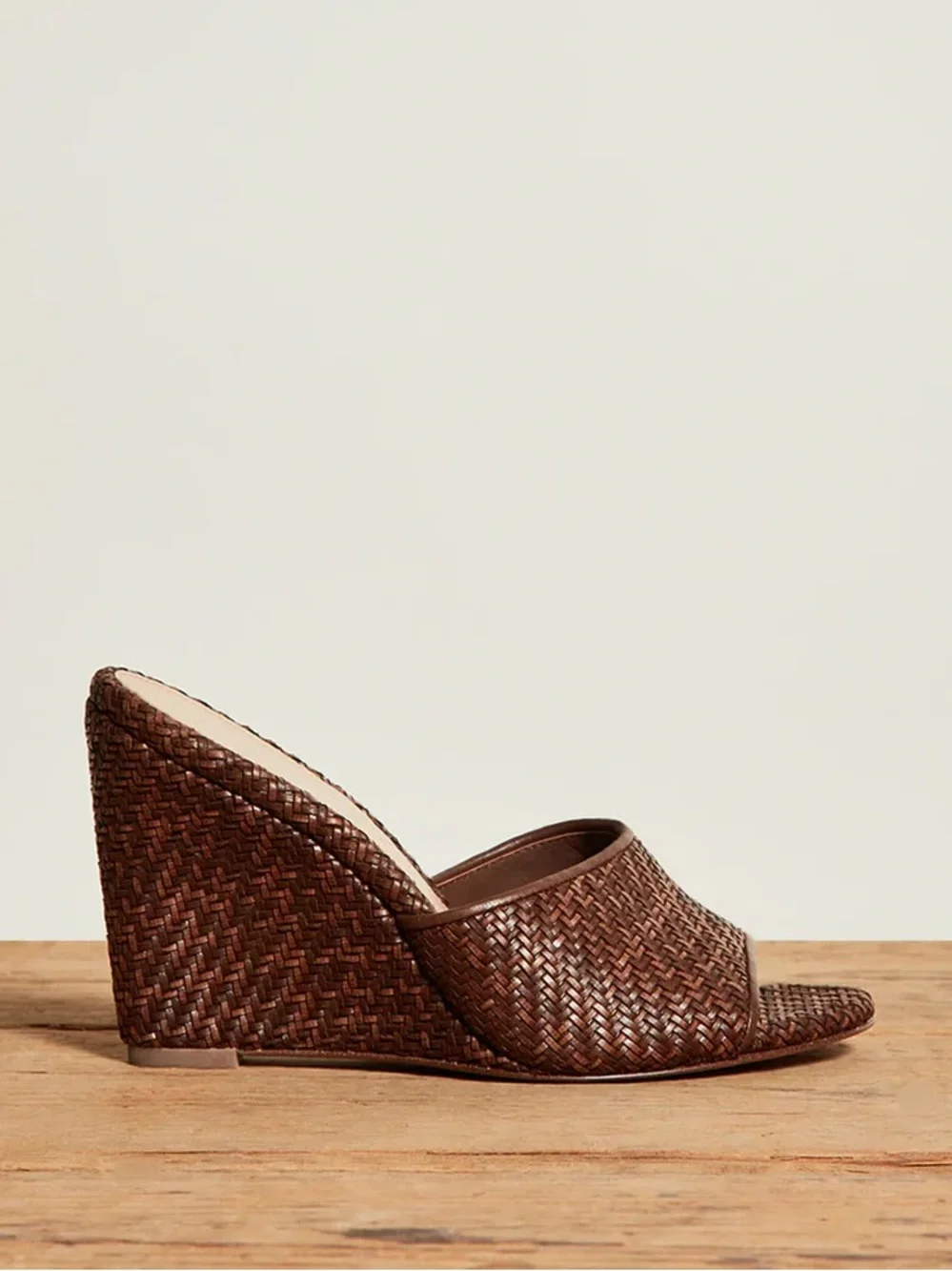 Veronica Beard Dali Raffia Wedge
